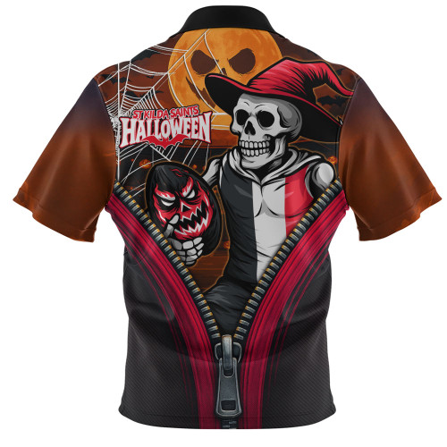 St Kilda Zip Polo Shirt Halloween Night Reaper Zipper