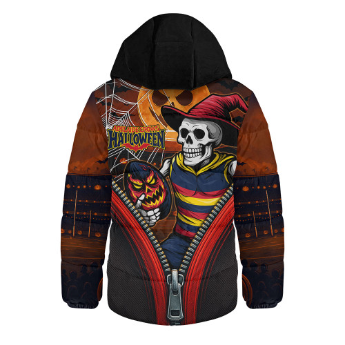 Adelaide Crows Hooded Padded Jacket Halloween Night Reaper Zipper Adelaide Crows Hooded Padded Jacket Halloween Night Reaper Zipper