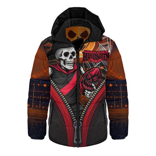 Essendon Hooded Padded Jacket Halloween Night Reaper Zipper Essendon Hooded Padded Jacket Halloween Night Reaper Zipper