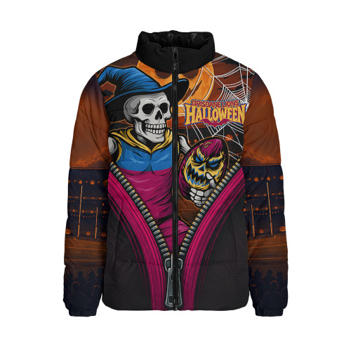 Brisbane Lions Padded Jacket Halloween Night Reaper Zipper