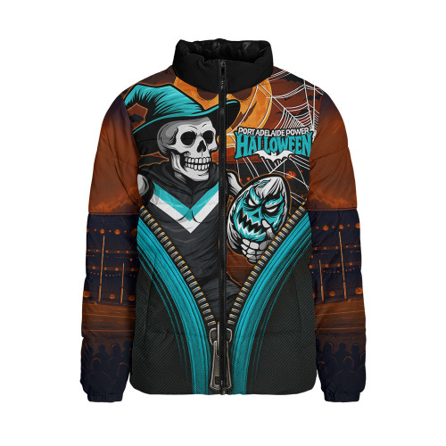 Port Adelaide Padded Jacket Halloween Night Reaper Zipper