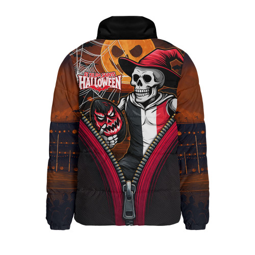St Kilda Padded Jacket Halloween Night Reaper Zipper