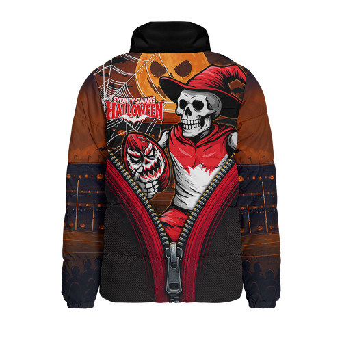 Sydney Swans Padded Jacket Halloween Night Reaper Zipper