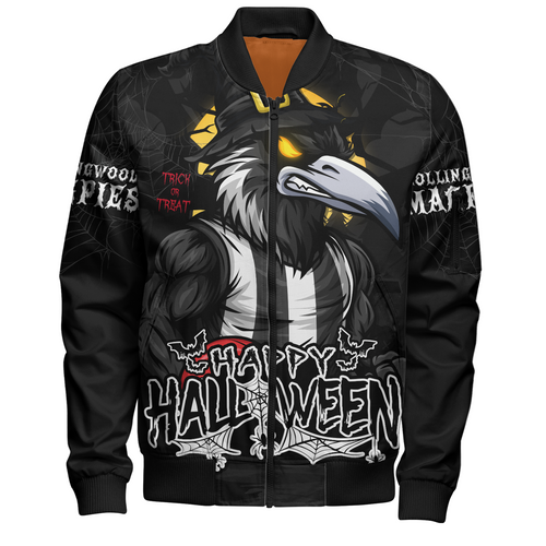 Collingwood Bomber Jacket Full Moon Fever Halloween Supporter