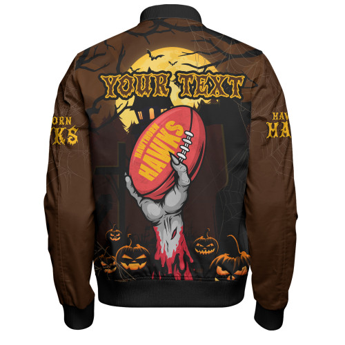 Hawthorn Bomber Jacket Full Moon Fever Halloween Supporter