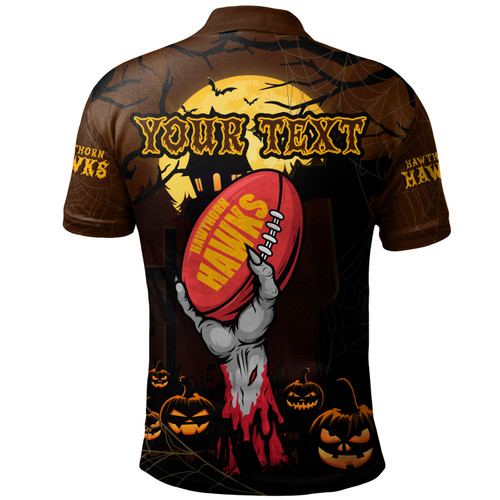 Hawthorn Polo Shirt Full Moon Fever Halloween Supporter Hawthorn Polo Shirt Full Moon Fever Halloween Supporter