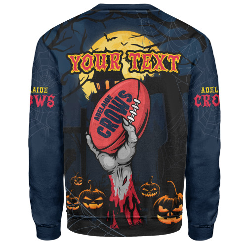 Adelaide Crows Sweatshirt Full Moon Fever Halloween Supporter