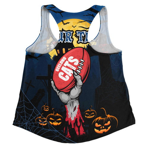 Geelong Cats Women Racerback Singlet Full Moon Fever Halloween Supporter Geelong Cats Women Racerback Singlet Full Moon Fever Halloween Supporter