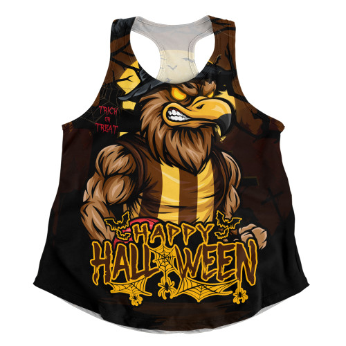 Hawthorn Women Racerback Singlet Full Moon Fever Halloween Supporter
