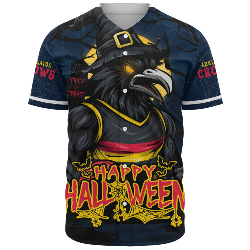 Adelaide Crows Baseball Shirt Full Moon Fever Halloween Supporter