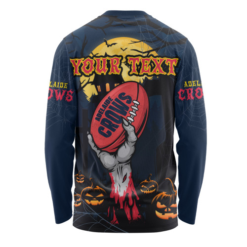 Adelaide Crows Long Sleeve T-shirt Full Moon Fever Halloween Supporter