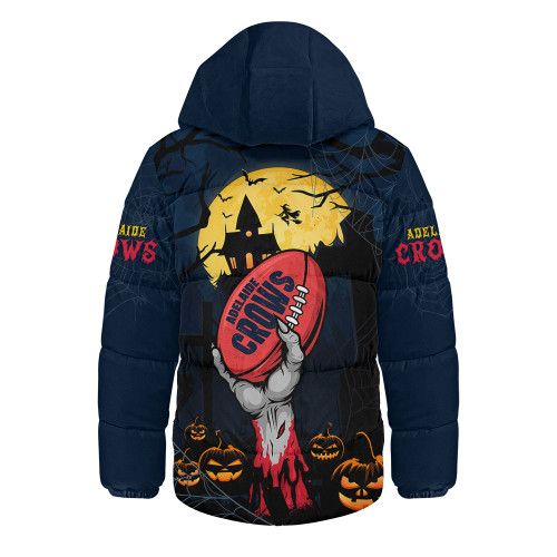 Adelaide Crows Hooded Padded Jacket Full Moon Fever Halloween Supporter Adelaide Crows Hooded Padded Jacket Full Moon Fever Halloween Supporter