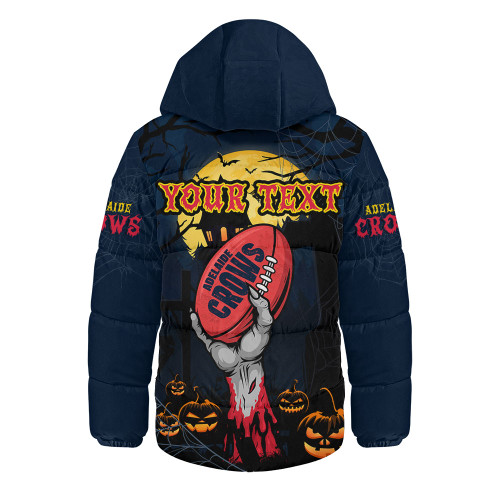 Adelaide Crows Hooded Padded Jacket Full Moon Fever Halloween Supporter Adelaide Crows Hooded Padded Jacket Full Moon Fever Halloween Supporter