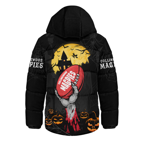 Collingwood Hooded Padded Jacket Full Moon Fever Halloween Supporter Collingwood Hooded Padded Jacket Full Moon Fever Halloween Supporter