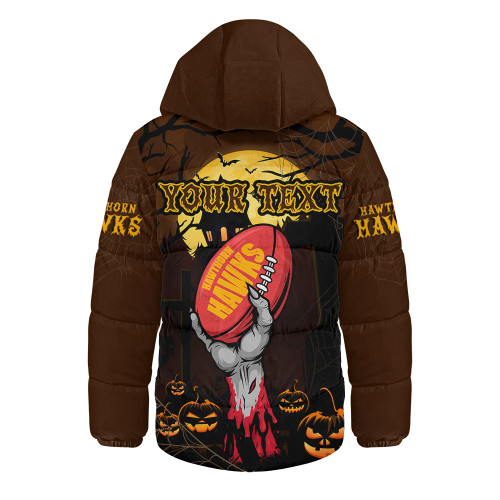 Hawthorn Hooded Padded Jacket Full Moon Fever Halloween Supporter Hawthorn Hooded Padded Jacket Full Moon Fever Halloween Supporter