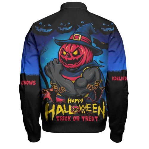 Adelaide Crows Bomber Jacket Dark Pumpkin Halloween Spirit