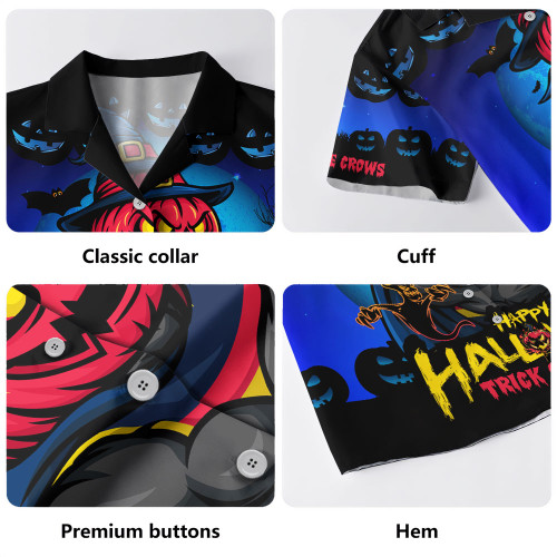 Adelaide Crows Hawaiian Shirt Dark Pumpkin Halloween Spirit