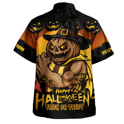 Hawthorn Hawaiian Shirt Dark Pumpkin Halloween Spirit