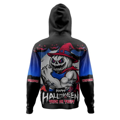Western Bulldogs Hoodie Dark Pumpkin Halloween Spirit Western Bulldogs Hoodie Dark Pumpkin Halloween Spirit