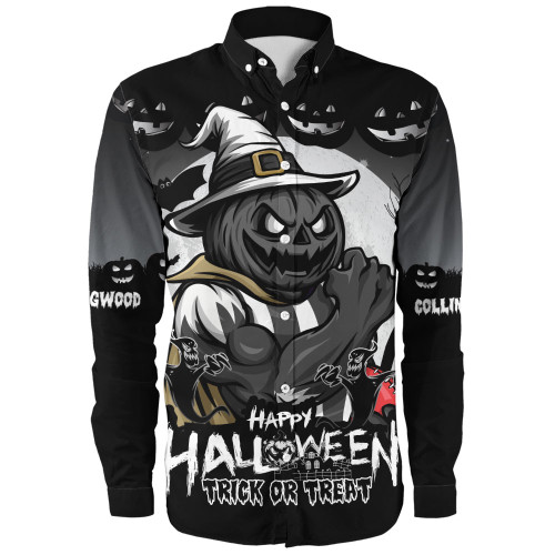 Collingwood Long Sleeve Shirt Dark Pumpkin Halloween Spirit