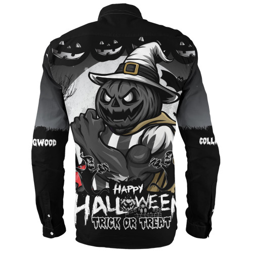 Collingwood Long Sleeve Shirt Dark Pumpkin Halloween Spirit