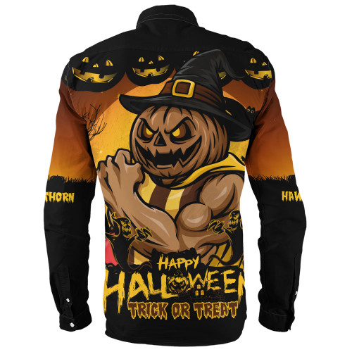Hawthorn Long Sleeve Shirt Dark Pumpkin Halloween Spirit