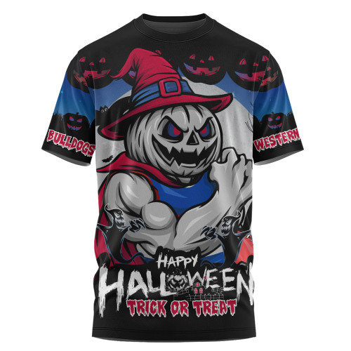 Western Bulldogs T-Shirt Dark Pumpkin Halloween Spirit