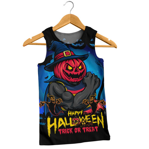 Adelaide Crows Men Singlet Dark Pumpkin Halloween Spirit