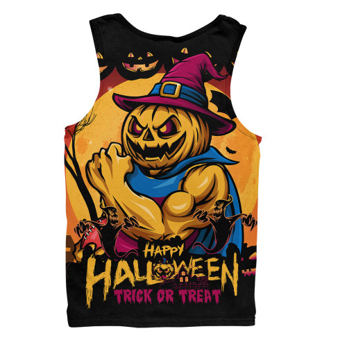 Brisbane Lions Men Singlet Dark Pumpkin Halloween Spirit Brisbane Lions Men Singlet Dark Pumpkin Halloween Spirit