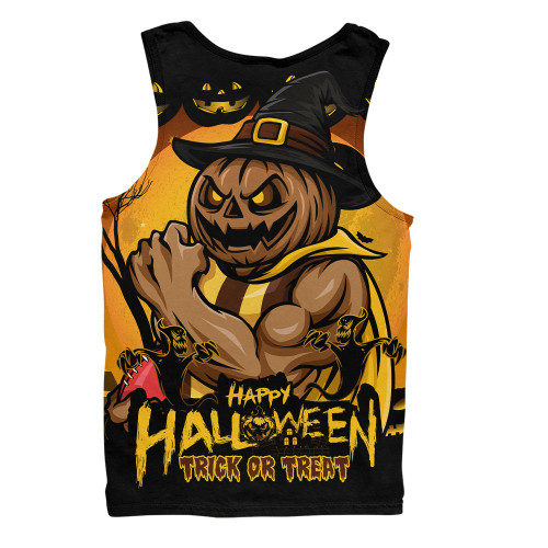 Hawthorn Men Singlet Dark Pumpkin Halloween Spirit