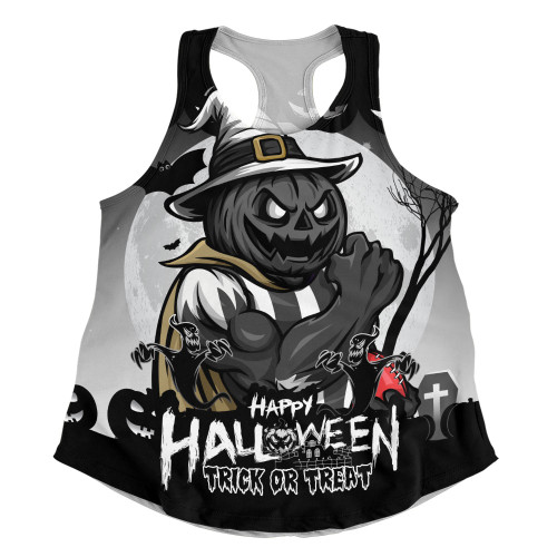 Collingwood Women Racerback Singlet Dark Pumpkin Halloween Spirit
