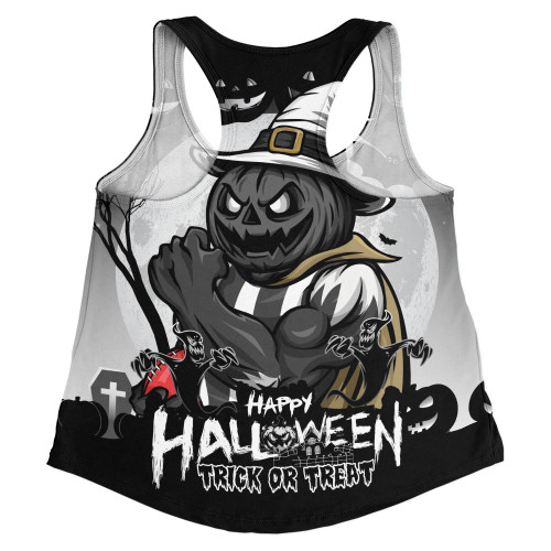 Collingwood Women Racerback Singlet Dark Pumpkin Halloween Spirit Collingwood Women Racerback Singlet Dark Pumpkin Halloween Spirit