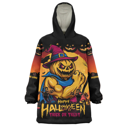 Brisbane Lions Snug Hoodie Dark Pumpkin Halloween Spirit
