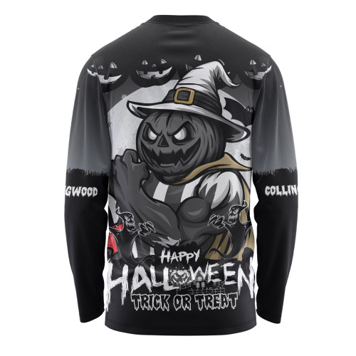 Collingwood Long Sleeve T-shirt Dark Pumpkin Halloween Spirit