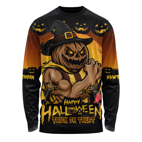 Hawthorn Long Sleeve T-shirt Dark Pumpkin Halloween Spirit