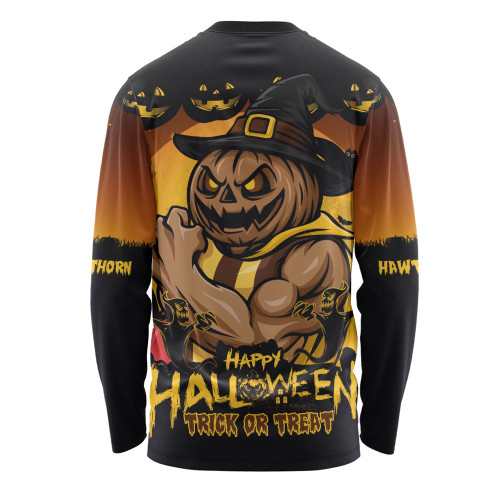 Hawthorn Long Sleeve T-shirt Dark Pumpkin Halloween Spirit