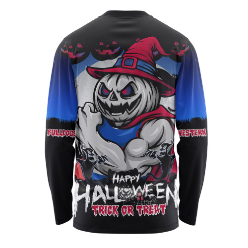 Western Bulldogs Long Sleeve T-shirt Dark Pumpkin Halloween Spirit