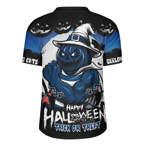 Geelong Cats Rugby Jersey Dark Pumpkin Halloween Spirit