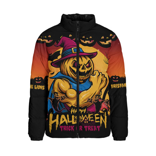 Brisbane Lions Padded Jacket Dark Pumpkin Halloween Spirit