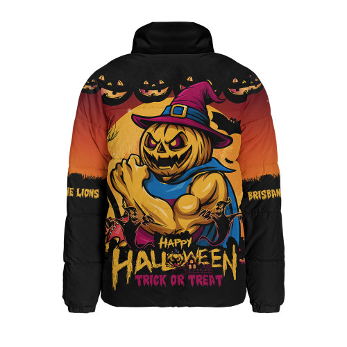 Brisbane Lions Padded Jacket Dark Pumpkin Halloween Spirit