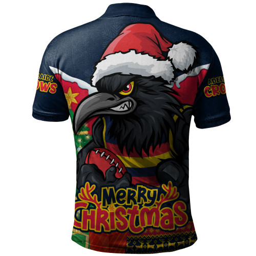 Adelaide Crows Polo Shirt Santa Scoring Touchdown On Christmas Game Day Adelaide Crows Polo Shirt Santa Scoring Touchdown On Christmas Game Day