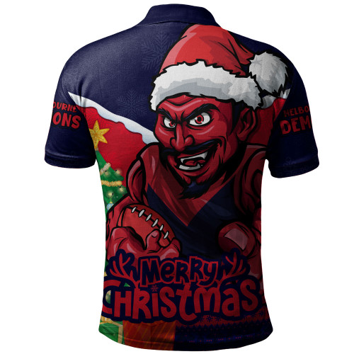 Melbourne Polo Shirt Santa Scoring Touchdown On Christmas Game Day Melbourne Polo Shirt Santa Scoring Touchdown On Christmas Game Day