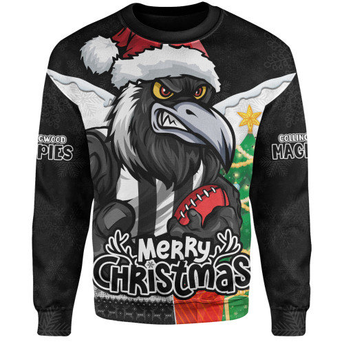 Collingwood Sweatshirt Santa Scoring Touchdown On Christmas Game Day