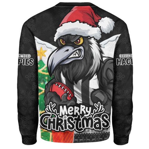 Collingwood Sweatshirt Santa Scoring Touchdown On Christmas Game Day