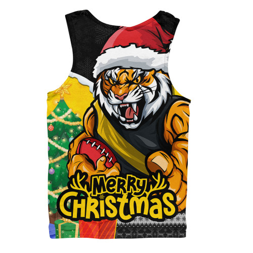 Richmond Men Singlet Santa Scoring Touchdown On Christmas Game Day