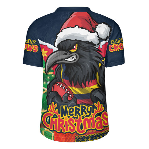 Adelaide Crows Rugby Jersey Santa Scoring Touchdown On Christmas Game Day