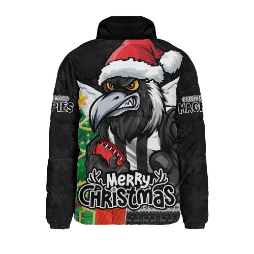 Collingwood Padded Jacket Santa Scoring Touchdown On Christmas Game Day
