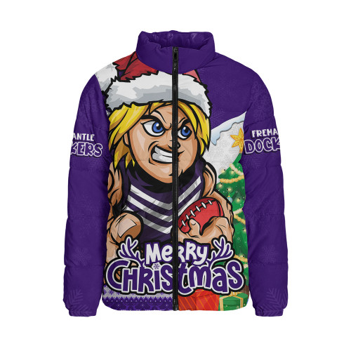 Fremantle Padded Jacket Santa Scoring Touchdown On Christmas Game Day