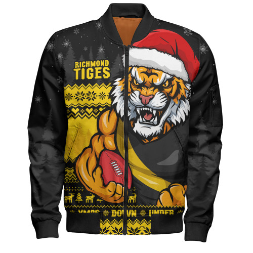 Richmond Bomber Jacket Merry Christmas Down Under Footy Power Style