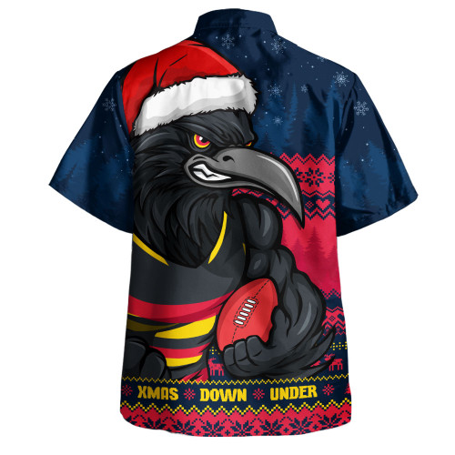 Adelaide Crows Hawaiian Shirt Merry Christmas Down Under Footy Power Style